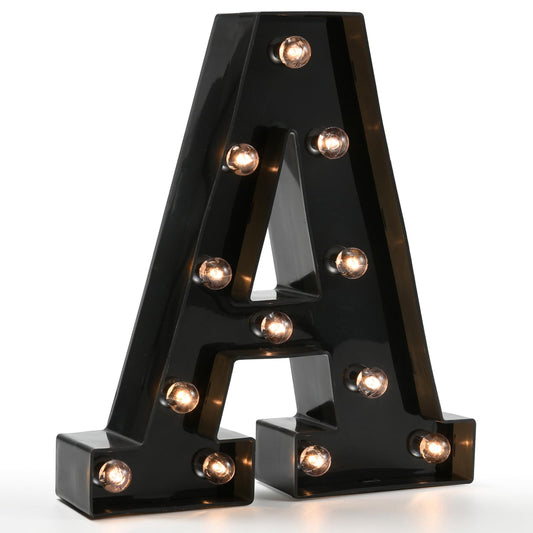 LED Mini Acrylic Letters A black