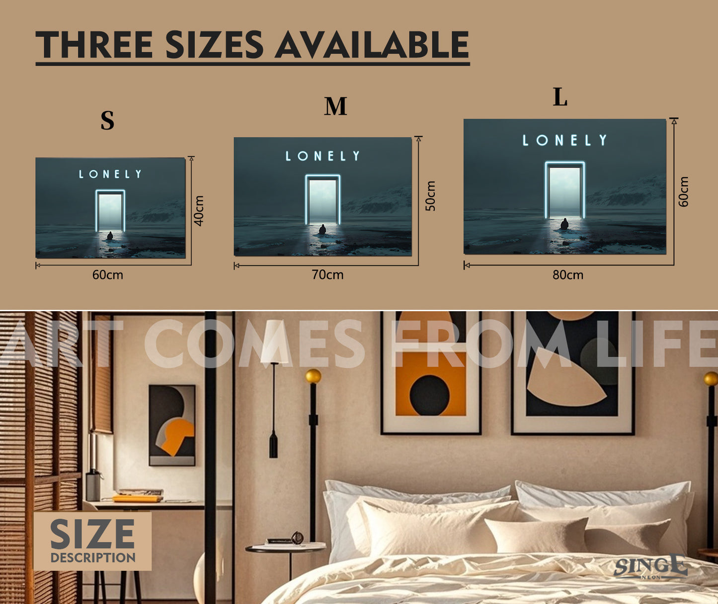 "Lonely" Neon Poster Neon Sign