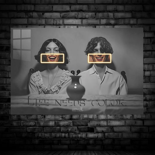 Singeee "Life Needs Color" LED Art Neon Sign | Neon Poster