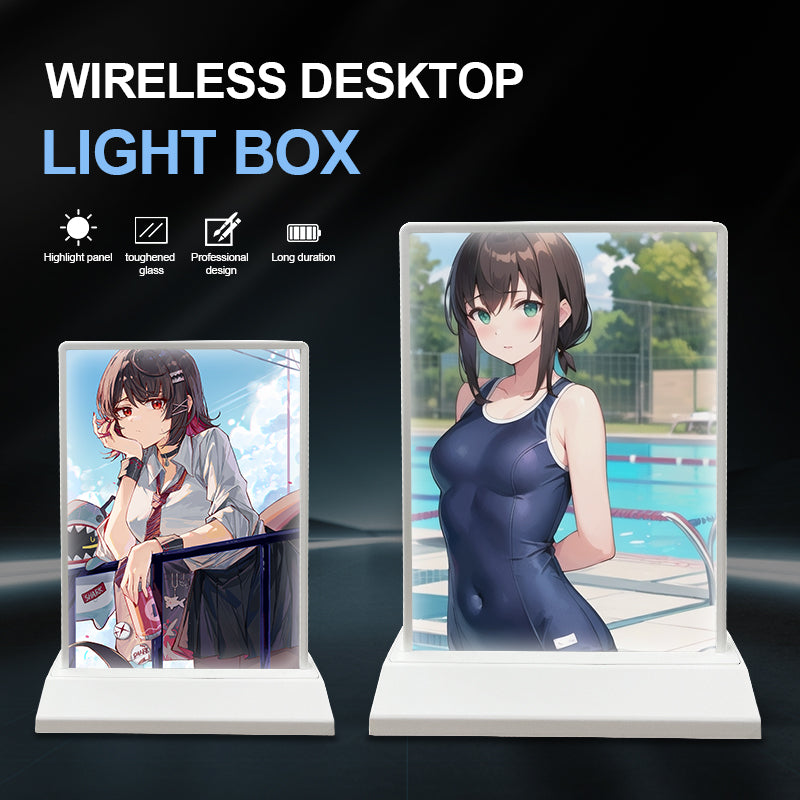 Singeee A4 A5 desktop light box chargeable for advertising for room decor