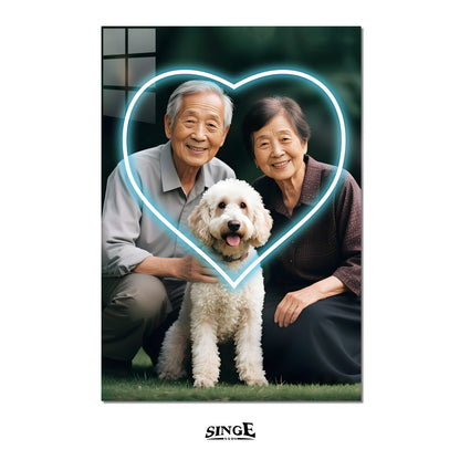 Singeee custom neon poster love neon sign for family no frame style