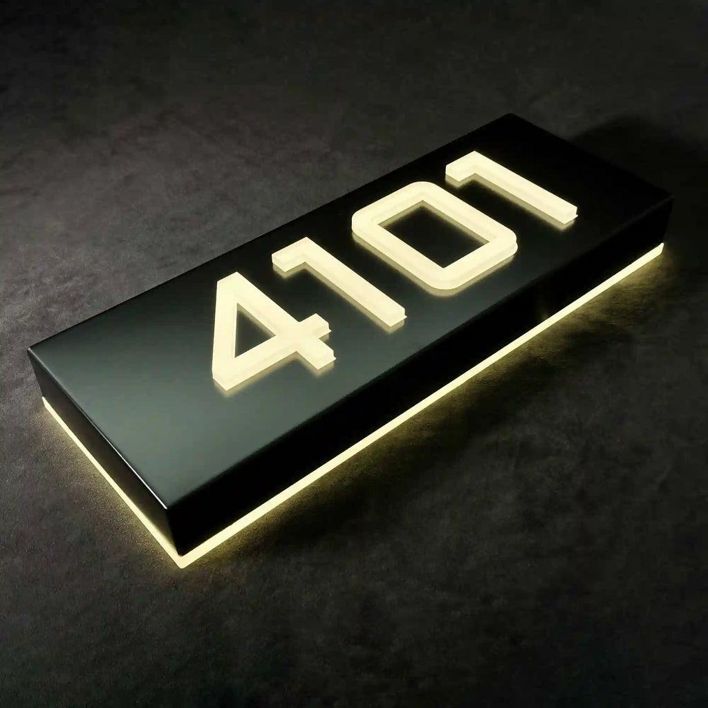 3D Acrylic Backlit LED House Numbers