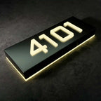 3D Acrylic Backlit LED House Numbers