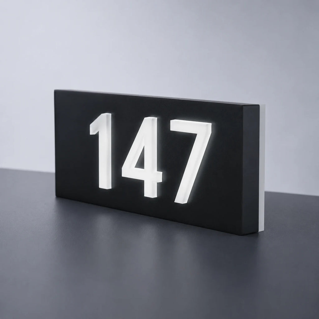 3D Acrylic Backlit LED House Numbers