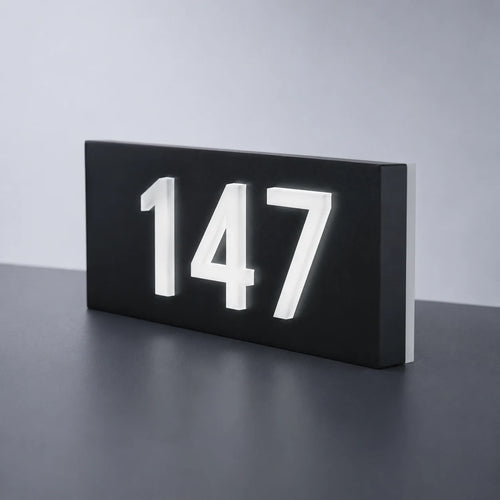 3D Acrylic Backlit LED House Numbers