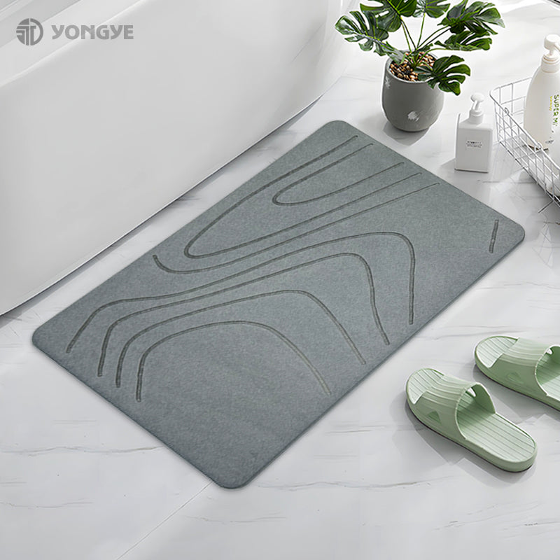 Diatomite Stone Drying Bath Mat