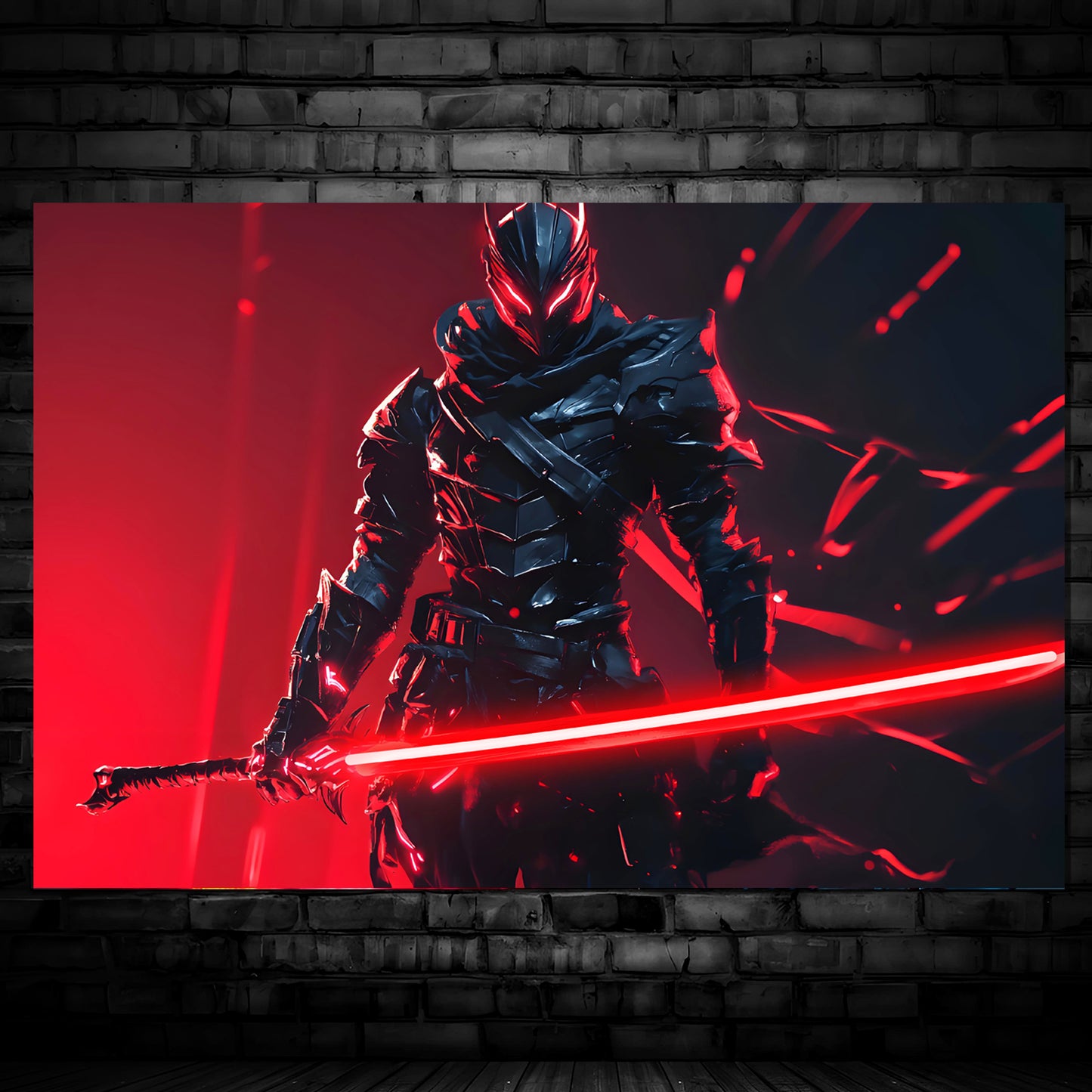 singeee black warrior 1 neon poster and neon sign