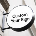 Custom Round LED Business Light Box