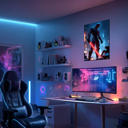 Singeee Future Warrior 01 LED Art Neon Sign Neon Poster in game room 1