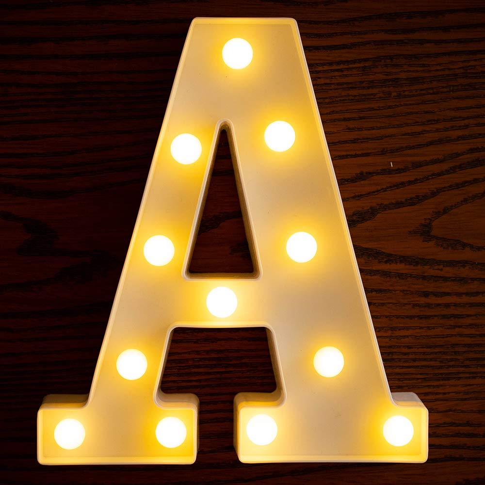 LED Mini Acrylic Letters A Warm white