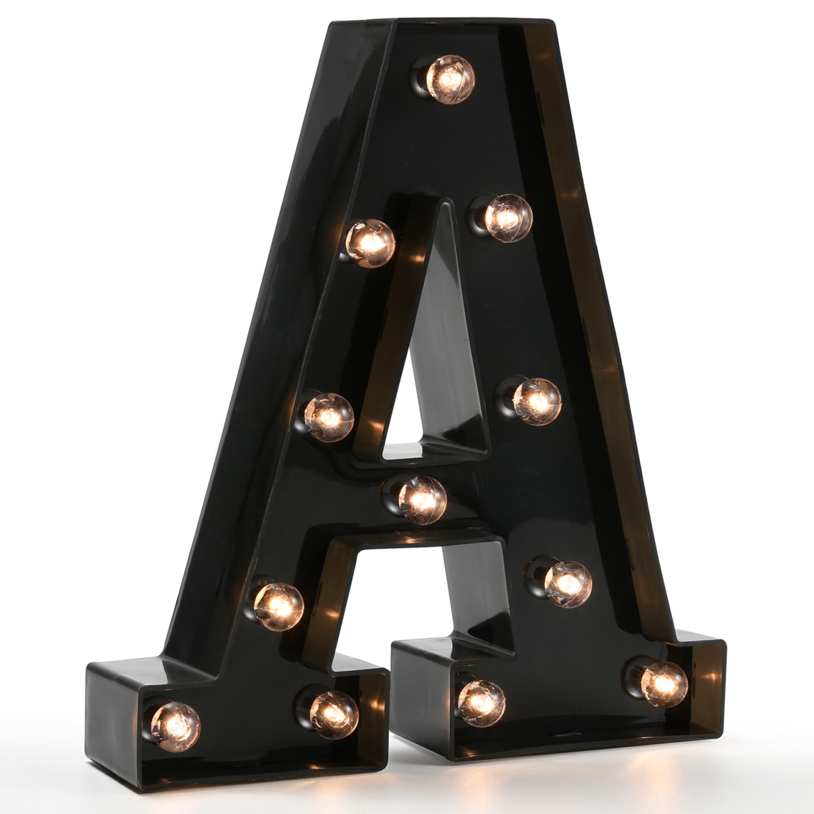 LED Mini Acrylic Letters A black