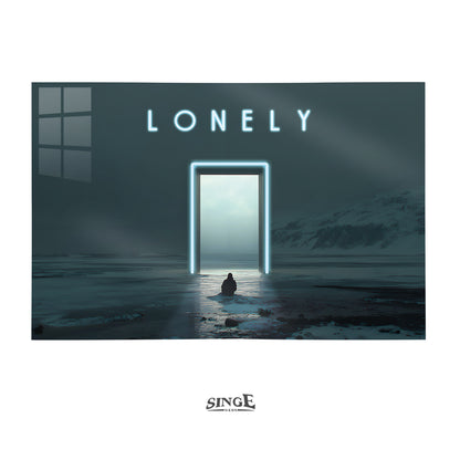 lonely neon sign for room decoration