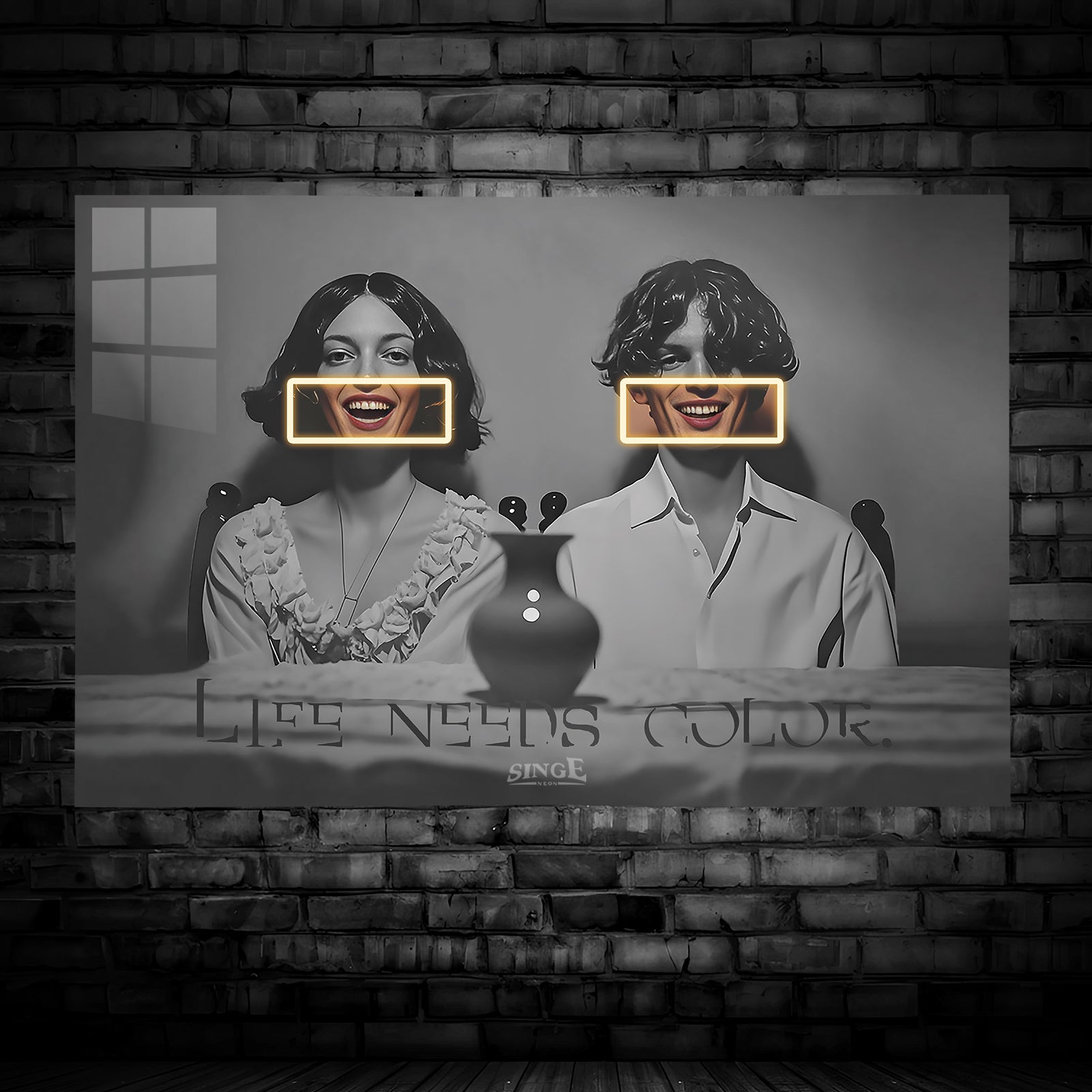 Singeee "Life Needs Color" LED Art Neon Sign | Neon Poster