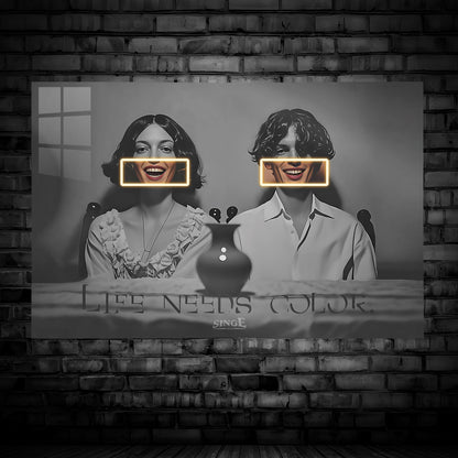 Singeee "Life Needs Color" LED Art Neon Sign | Neon Poster