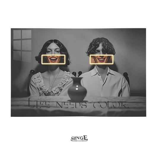 Singeee "Life Needs Color" LED Art Neon Sign | Neon Poster  2