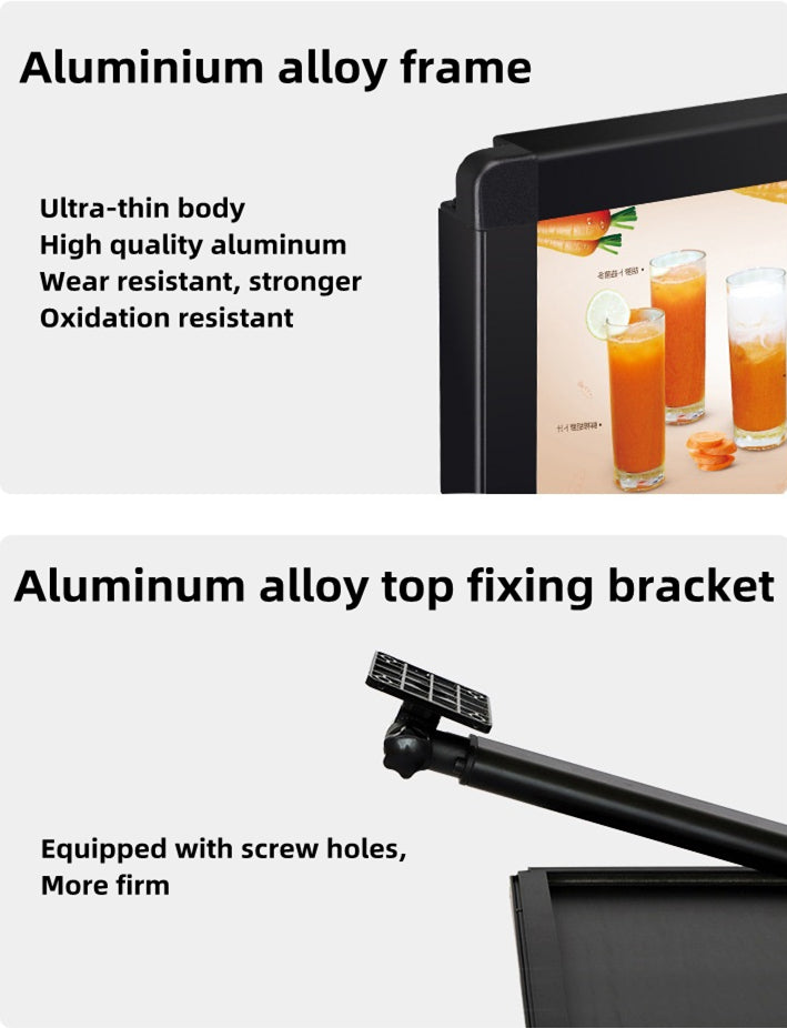 Slim magnetic advertising light boxes material