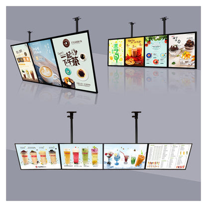 Slim magnetic advertising light boxes