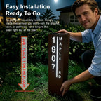 Solar Custom LED House Number Address Column
