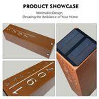 Solar Custom LED House Number Address Column