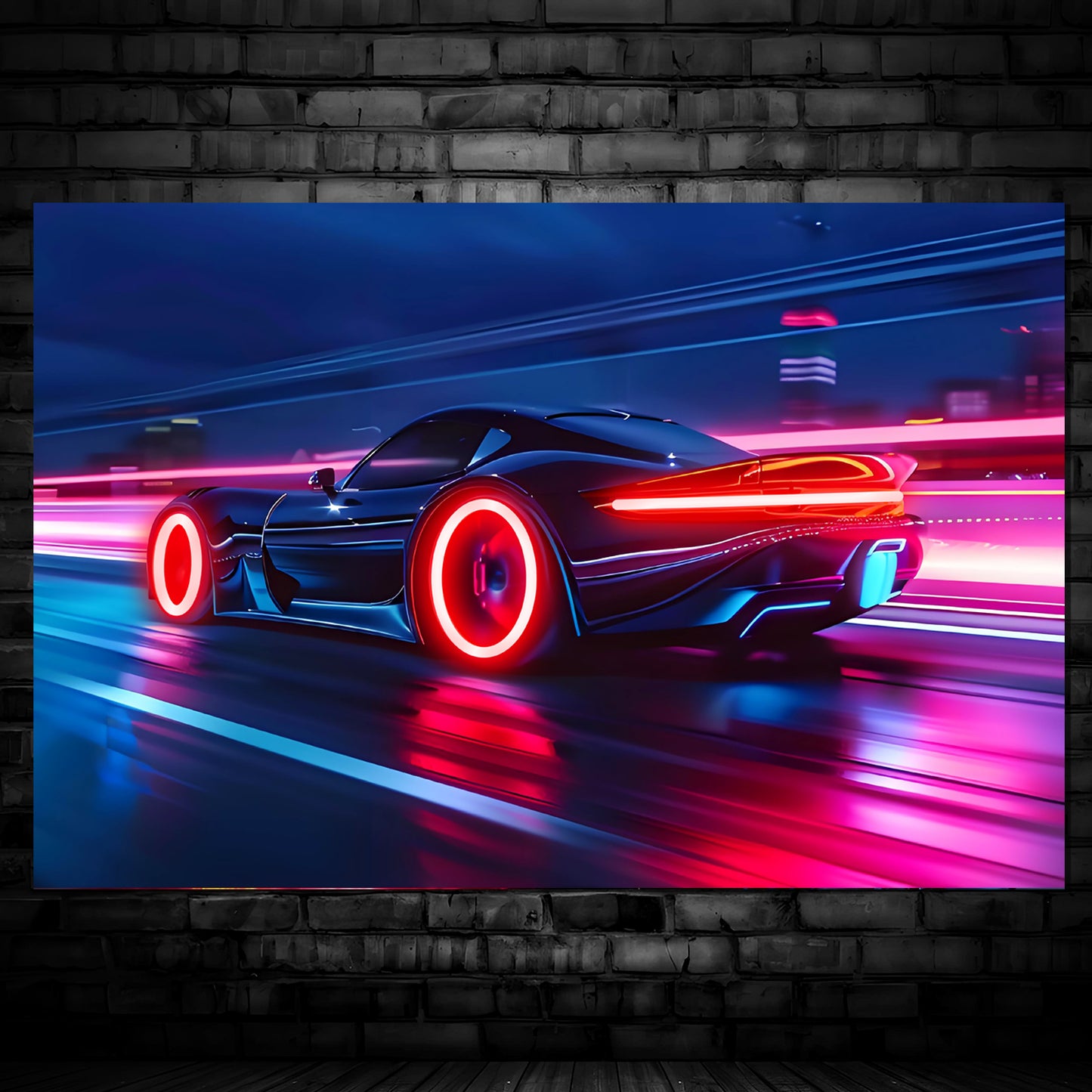 Singeee red speed Supercar LED Art Neon Sign Neon Poster