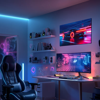 Singeee red speed Supercar LED Art Neon Sign Neon Poster in bedroom