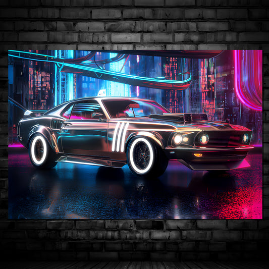 Cyber Dodge LED Art Neon poster Neon Sign