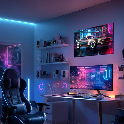 Cyber Dodge LED Art Neon poster Neon Sign in bedroom