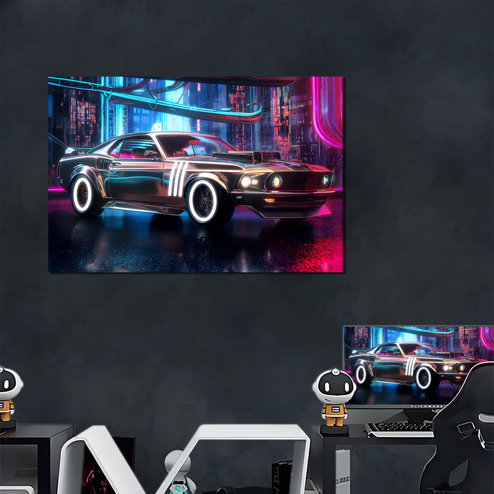 Cyber Dodge LED Art Neon poster Neon Sign in game house