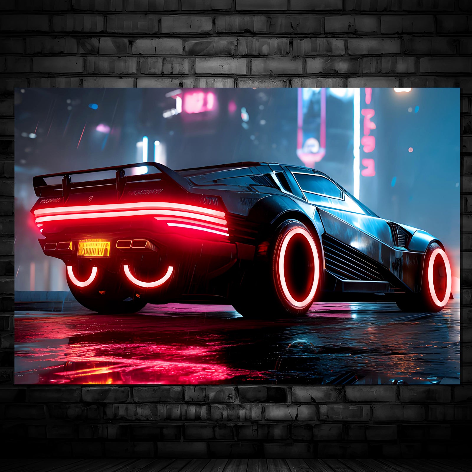 Cyberpunk Car 1 LED Art Neon Sign Neon Poster