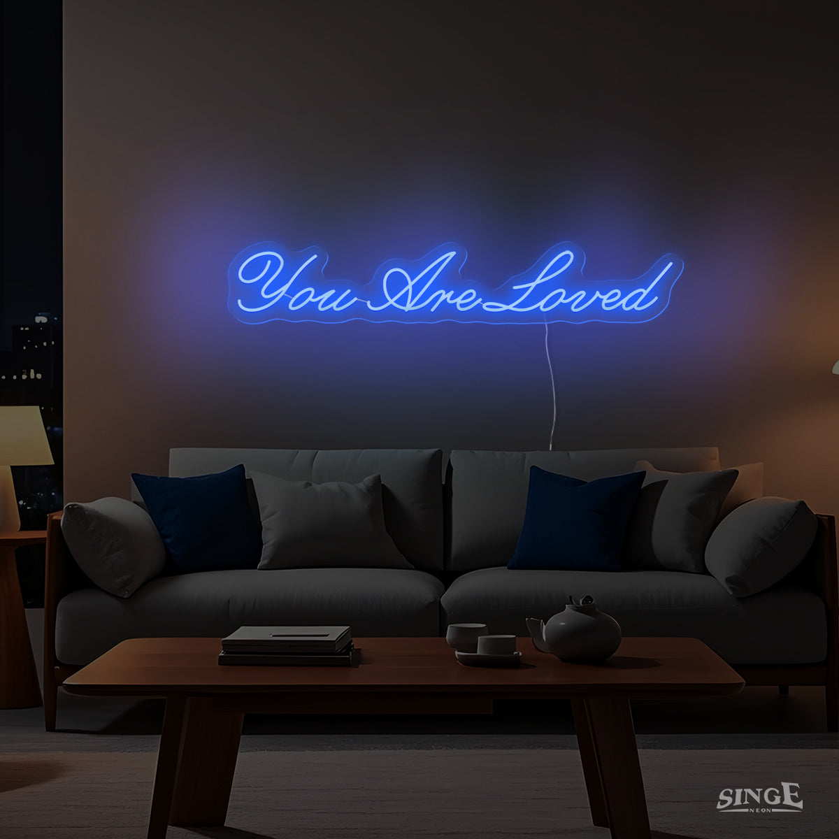 You Are Loved Led Neon Sign Light Up in The Dark
