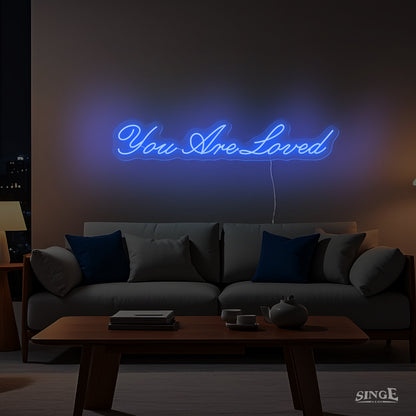 You Are Loved Led Neon Sign Light Up in The Dark