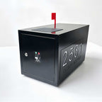 Singeee Glowbox Custom Modern Solar LED Address Mailbox
