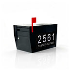 Singeee Glowbox Custom Modern Solar LED Address Mailbox