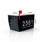 Singeee Glowbox Custom Modern Solar LED Address Mailbox