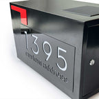 Singeee Glowbox Custom Modern Solar LED Address Mailbox
