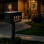 Singeee Glowbox Custom Modern Solar LED Address Mailbox