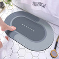 Oval Diatomaceous Earth Bath Mat | Soft, Quick-Dry & Non-Slip Bathroom Rug