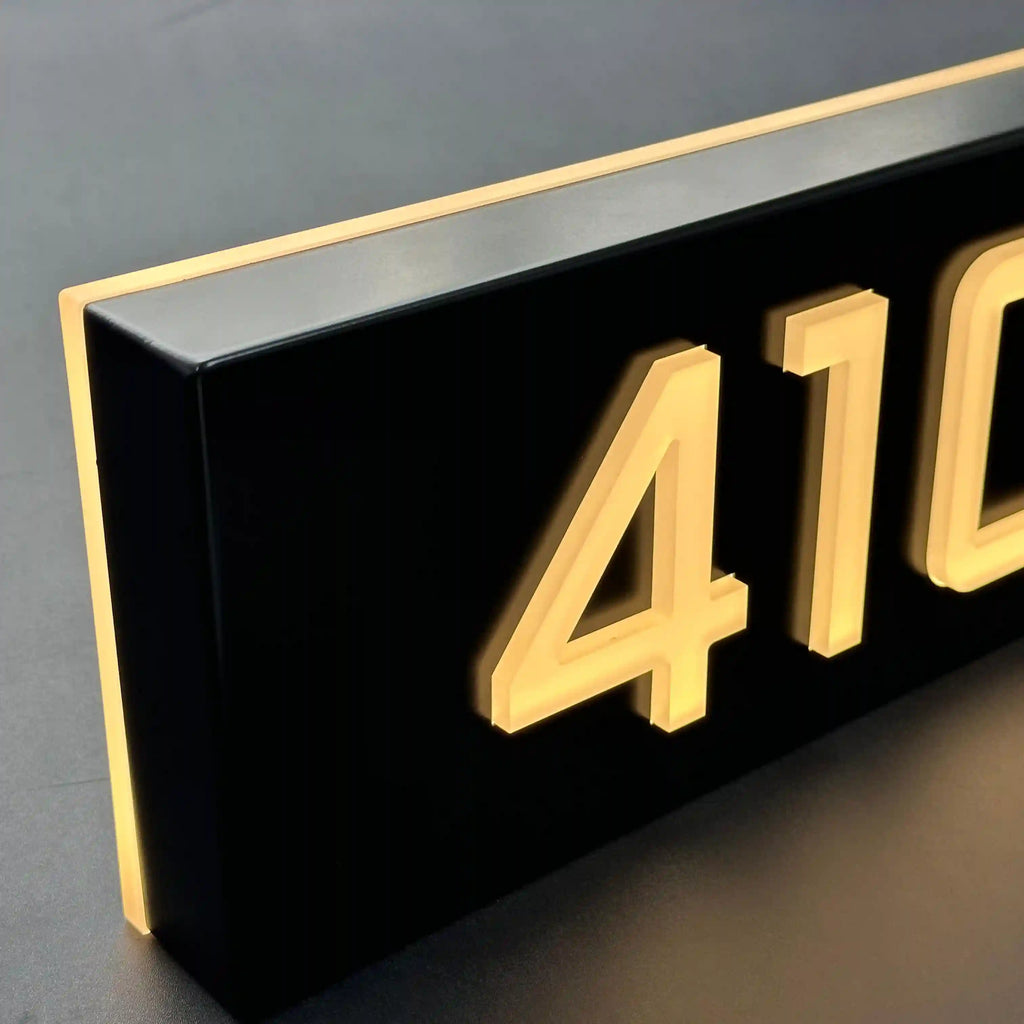 3D Acrylic Backlit LED House Numbers