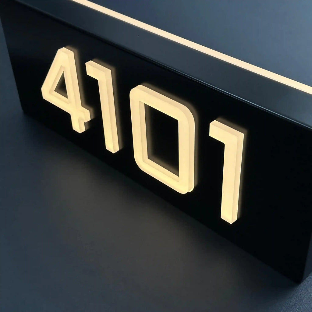 3D Acrylic Backlit LED House Numbers