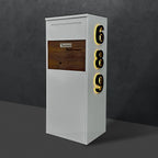 custom solar house number mailbox