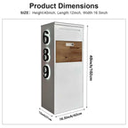 Custom Solar LED House Number Mailbox