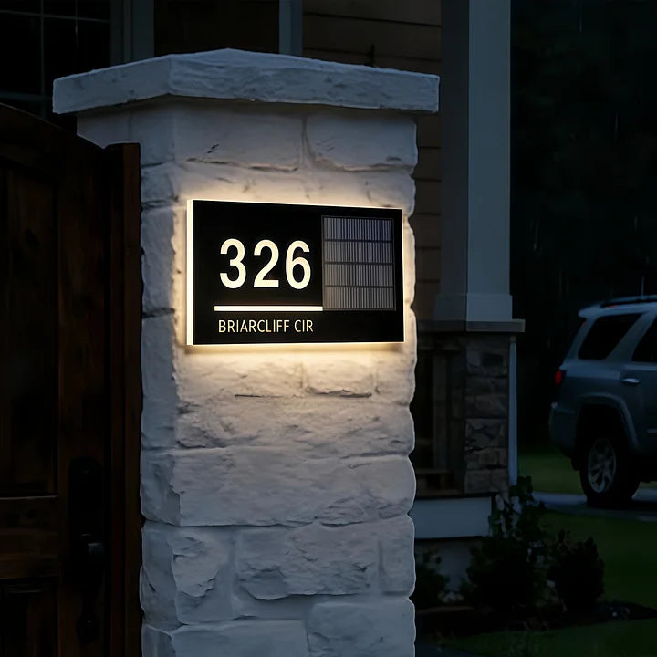 custom-wireless-solar-house-number-sign-326-install-on-the-wall