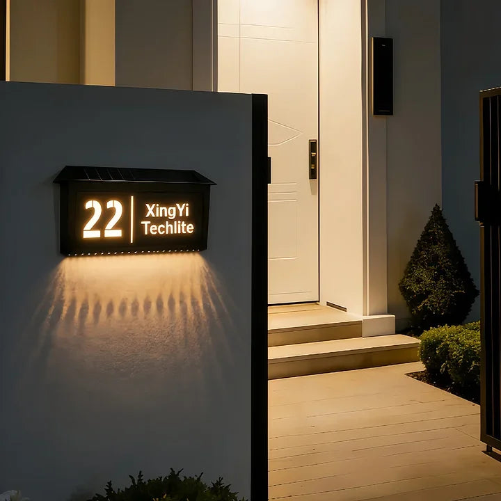 singeee wireless solar powed roof led address sign2