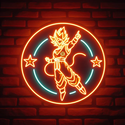 Goku dragon ball neon sign