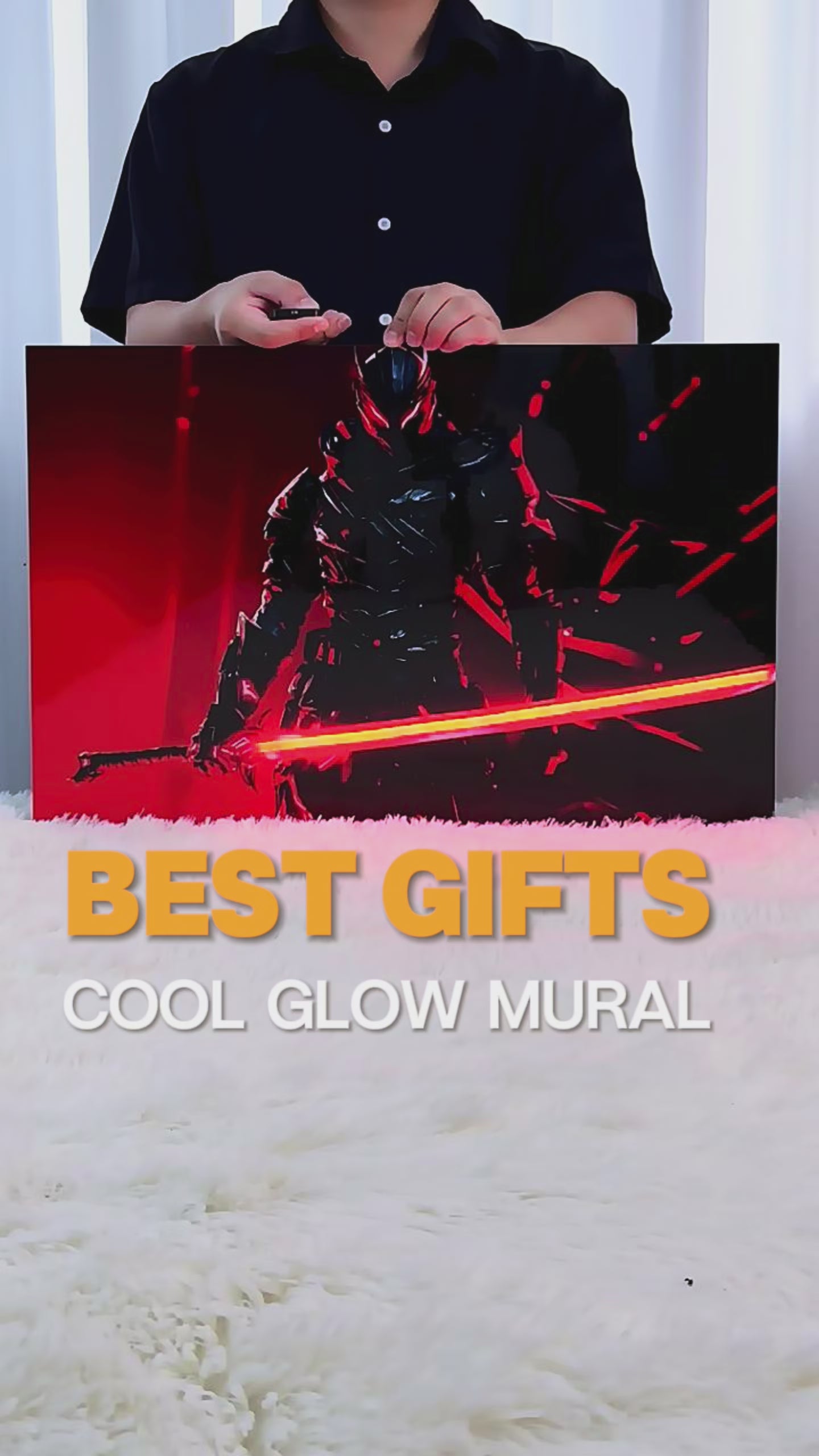 singeee black warrior neon poster and neon sign Showcase Video