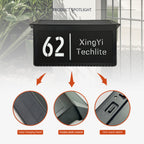 singeee wireless solar powed roof led address sign spotlight
