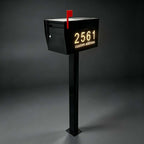 Singeee Glowbox Custom Modern Solar LED Address Mailbox