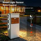 Custom Solar LED House Number Mailbox